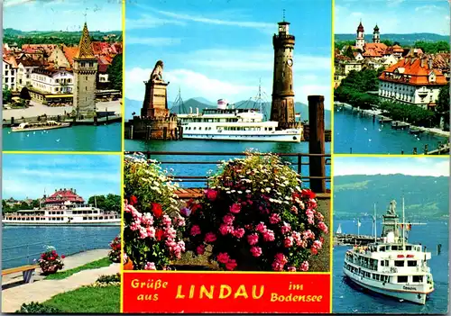 22749 - Deutschland - Lindau im Bodensee , Mehrbildkarte - gelaufen 1979