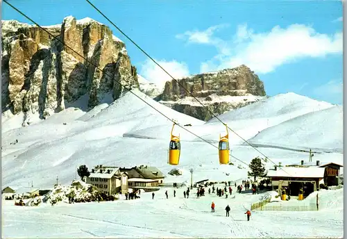 22771 - Italien - Rifugio Passo Sella , Torri del Sella , Sellajoch Berghaus - gelaufen 1976