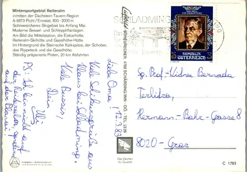 22803 - Steiermark - Pichl , Ennstal , Reiteralm , Dachstein Tauern  - gelaufen 1983