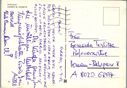 22808 - Italien - Grado , Campo S. Niceta - gelaufen 1982