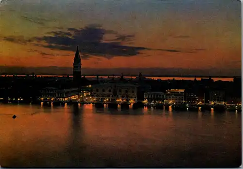 22814 - Italien - Venedig , Notturno , Bei Nacht - gelaufen 1966
