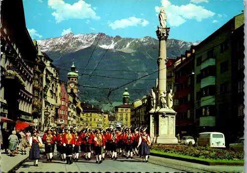 22820 - Tirol - Innsbruck , Maria Theresien Straße , Wiltener Stadtmusik - gelaufen 1968