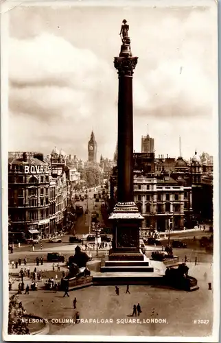 22833 - Großbritannien - London , Nelson's Column , Trafalgar Square - gelaufen