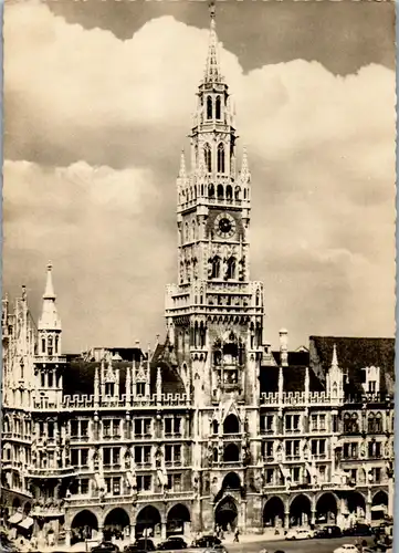 22852 - Deutschland - München , Rathaus - gelaufen 1954