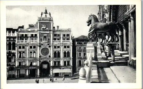 22862 - Italien - Venezia , Torre dell' Orologio , I Cavalli di bronzo - nicht gelaufen