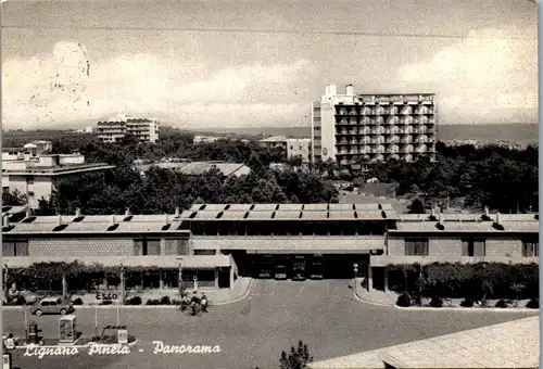 22870 - Italien - Lignano Pineta , Panorama , Esso - gelaufen