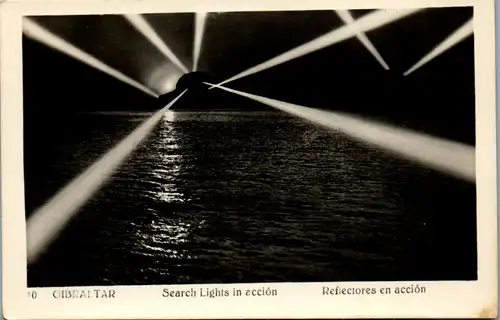 22888 - Gibraltar - Search Lights in accion - gelaufen