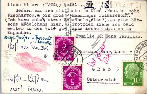 22894 - Deutschland - Grönenbach im Allgäu , Bad Clevers , Schwimmbad , Freibad , Allgäu - gelaufen 1954