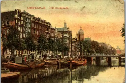 22895 - Niederlande - Amsterdam , Gelderschekade - gelaufen 1921