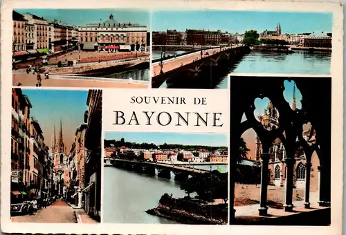 22901 - Frankreich - Bayonne , Mehrbildkarte - gelaufen 1952