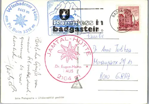 22918 - Tirol - Heidelbergerhütte , Silvretta , Larfeinerspitze , Heidelbergerscharte u. Spitze - gelaufen 1974