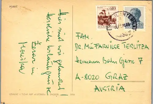 22927 - Kroatien - Porec - gelaufen 1974