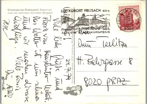 22932 - Steiermark - Krakaudorf , Etrachsee - gelaufen 1974