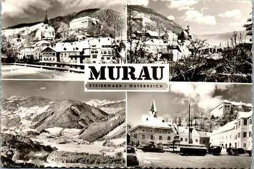 22943 - Steiermark - Murau , Mehrbildkarte - gelaufen 1968