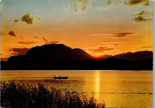 22945 - Kärnten - Faakersee mit Dobratsch , Abendstimmung - gelaufen 1970