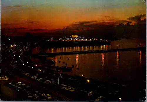 22981 - Italien - Triest , Le rive , Notturno - gelaufen 1969