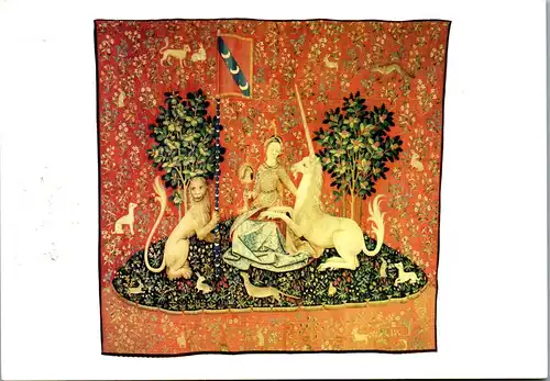 23005 - Schöne Künste - Frankreich , La Dame a la Licorne - gelaufen 1989