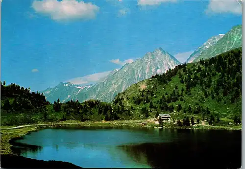 23011 - Tirol - Oberseehütte am Staller Sattel mit Hochgall - gelaufen 1987