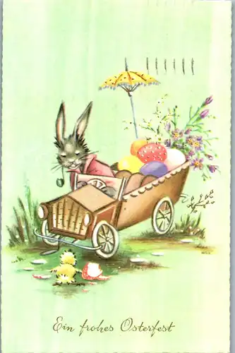 23018 - Ostern - Ein frohes Osterfest , signiert - gelaufen 1967