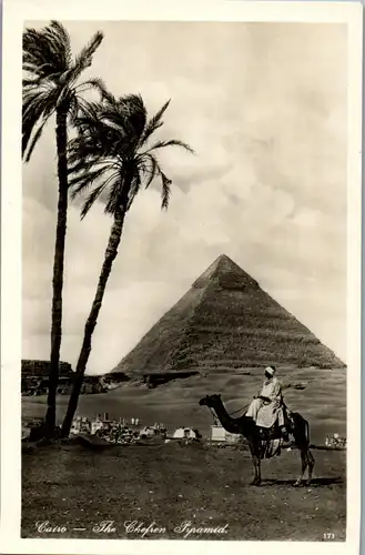 23024 - Ägypten - Cairo , Kairo , The Chefren Pyramid - nicht gelaufen