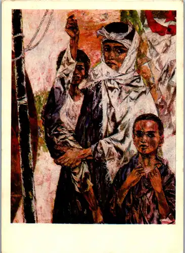 23029 - Künstlerkarte - Algerische Mutter , Karl Erich Müller - gelaufen 1967