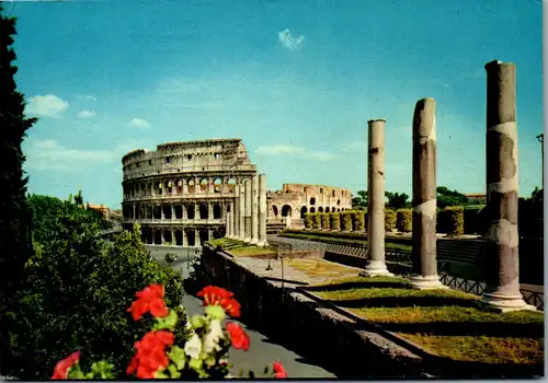 23033 - Italien - Rom , Il Colosseo dal Tempio di Venere e Roma - gelaufen 1963