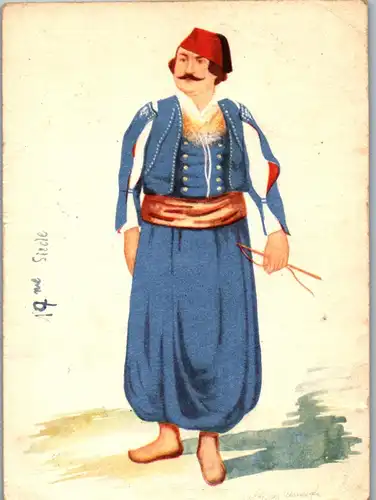 23036 - Tracht - Posta tatari Genc Osman v. 1856 - gelaufen 1956