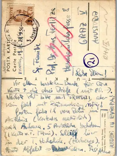 23036 - Tracht - Posta tatari Genc Osman v. 1856 - gelaufen 1956