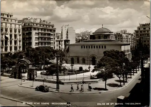 23042 - Griechenland - Thessaloniki , Eglise de S. Sophie - gelaufen 1956