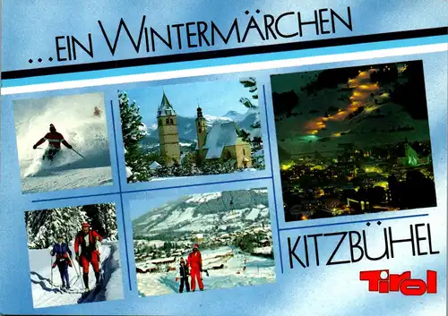 23058 - Tirol - Kitzbühel , Mehrbildkarte - gelaufen 1990