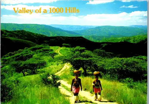23059 - Südafrika - Valley of a thousand Hills , Natal - gelaufen 1990