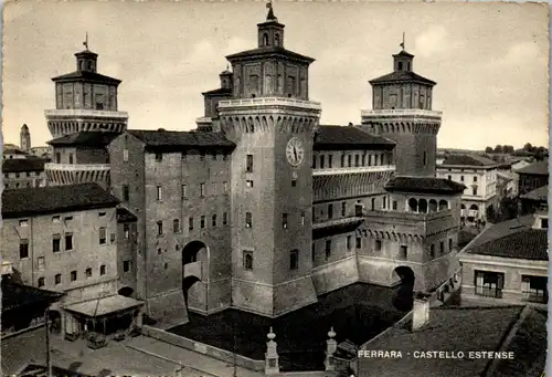 23073 - Italien - Ferrara , Castello Estense - gelaufen 1956