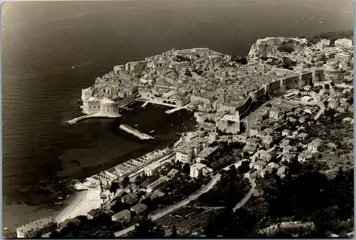 23081 - Kroatien - Dubrovnik , Panorama - gelaufen 1957