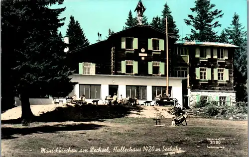 23082 - Niederösterreich - Mönichkirchen am Wechsel , Hallerhaus - gelaufen 1960