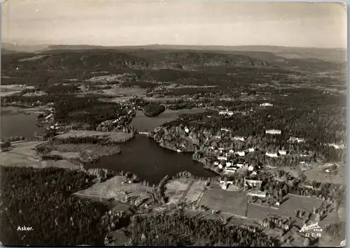 23096 - Norwegen - Asker , Panorama - gelaufen 1955