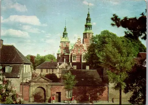 23102 - Dänemark - Kopenhagen , Kobenhavn , Copenhagen , Rosenborg Slot , Rosenborg Palace - gelaufen 1955