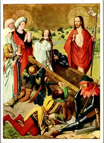 23124 - Heiligtum - Auferstehung Christi aus einer Passionsfolge , Lyversberger Passion  - gelaufen 1960