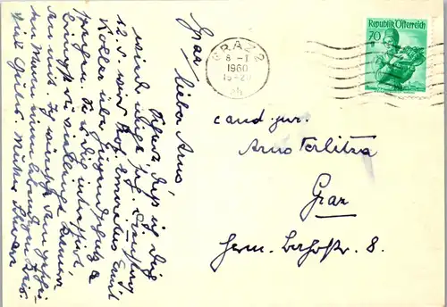 23132 - Österreich - Postkarte , Graz , Goethe - gelaufen 1960