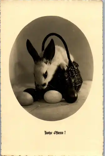 23137 - Glückwunsch - Frohe Ostern , Osterhase - gelaufen 1963