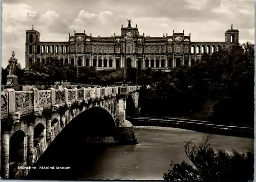 23145 - Deutschland - München , Maximilianeum , Brücke - gelaufen 1961