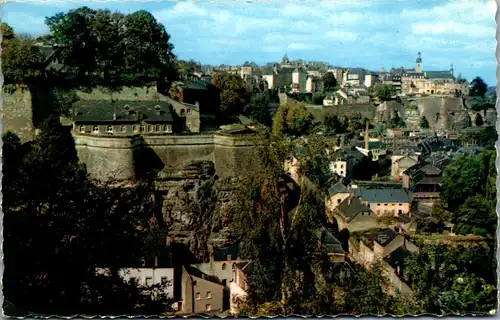23154 - Luxembourg - Ville haute et faubourg du Grund - gelaufen 1955