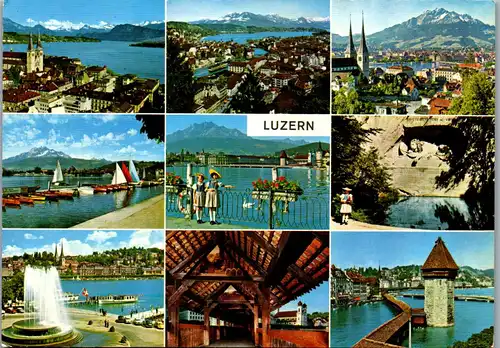 23194 - Schweiz - Luzern , Mehrbildkarte - gelaufen 1969