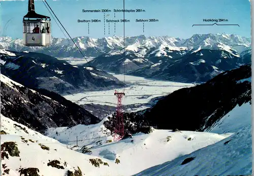 23199 - Salzburg - Kaprun , Blick von der Krefelderhütte , Gletscherbahn und Zellerbecken - gelaufen