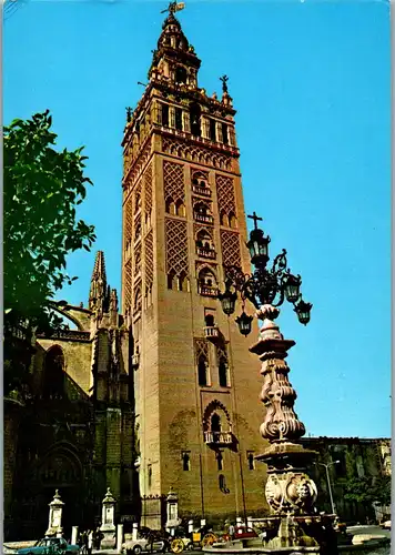 23220 - Spanien - Sevilla , Catedral La Giralda - gelaufen 1981