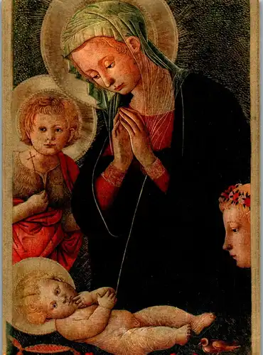 23240 - Künstlerkarte - Francesco Fiorentino , Madone et St. Jean Baptiste