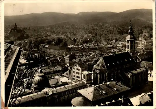 23250 - Deutschland - Baden Baden , Blick vom Neuen Schloß - gelaufen 1938