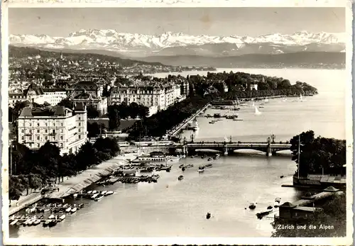 23256 - Schweiz - Zürich und die Alpen - gelaufen 1938