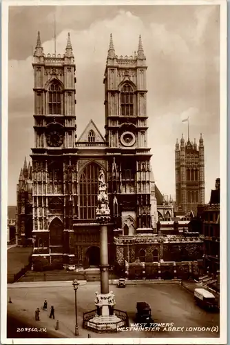 23268 - Großbritannien - London , Westminster Abbey , West Towers - nicht gelaufen