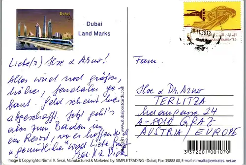 23289 - Vereinigte Arabische Emirate - Dubai - gelaufen 2012