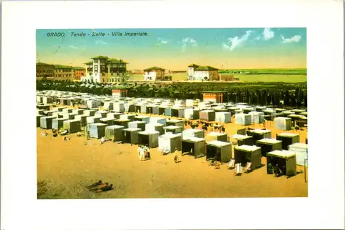 23298 - Italien - Grado , Tende , Zelte , Villa Imperiale , Reproduktion - gelaufen